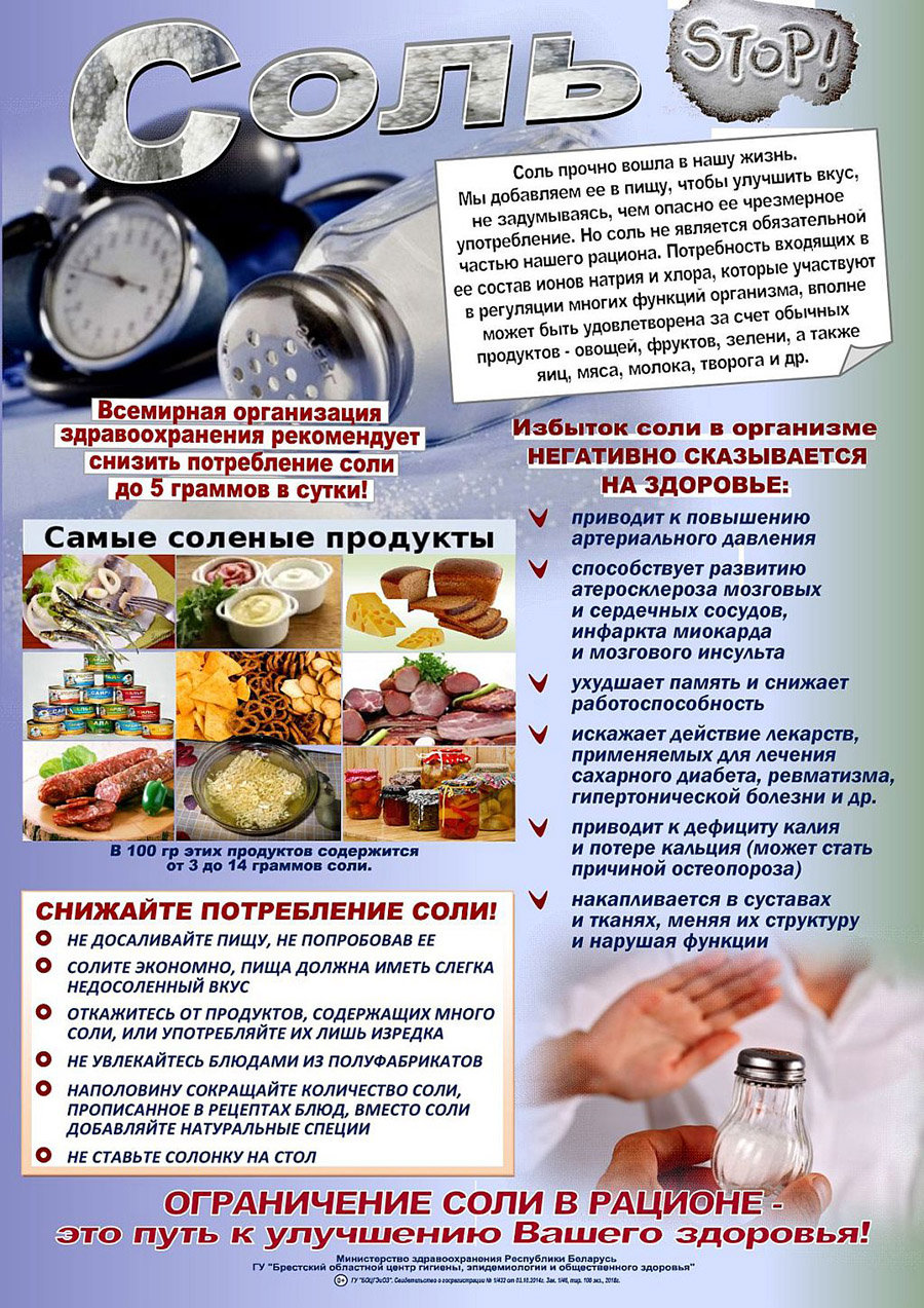 Плакат «Соль СТОП», сторона 1